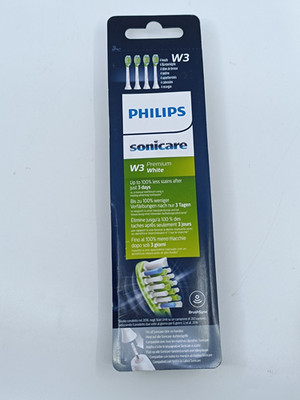 Philips Sonicare W3 Premium White Aufsteckbürsten 4er Pack Weiß HX9064 NEU
