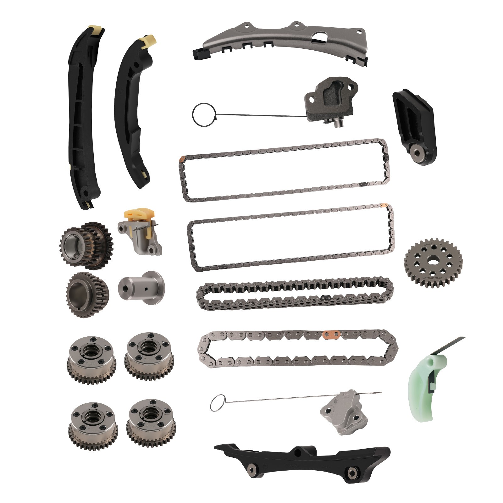 Engine Timing Chain Kit w/ VVT Sprocket for Maserati Levante 3.0L V6 2017-2023