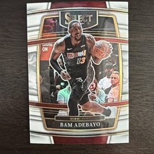 2021-22 Panini Select Concourse White Prizm 058/149 Bam Adebayo #59  