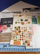 Lot of miscellaneous journal stickers scrapbooking reward planner Partially used