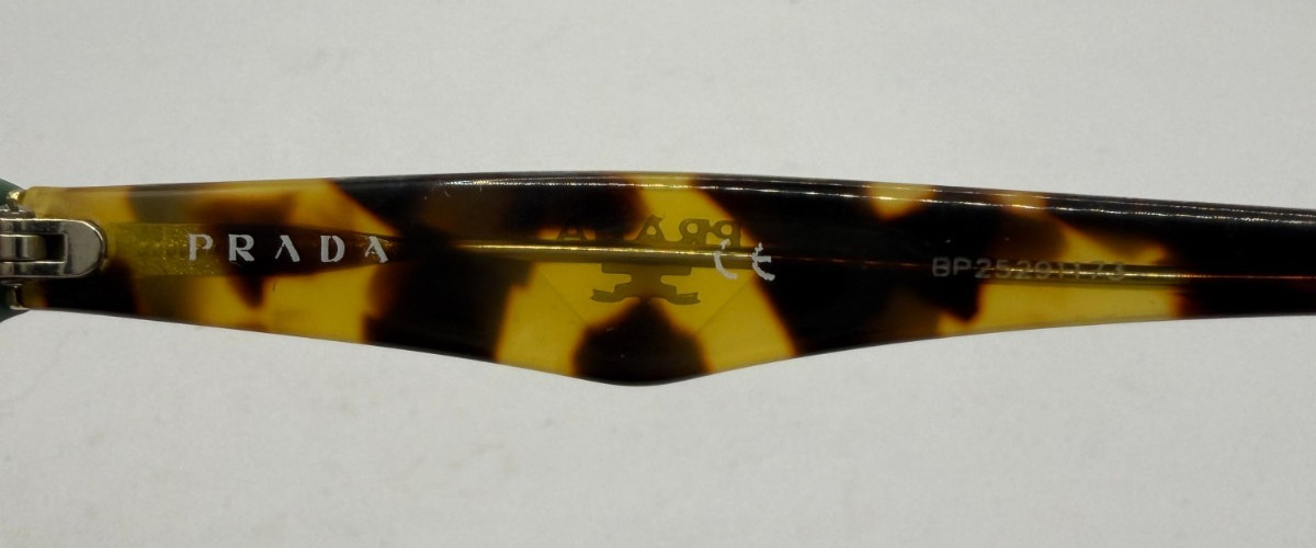 PRADA FRAMES ONLY EYEGLASSES BROWN GREEN 50-17-140 thumbnail 3