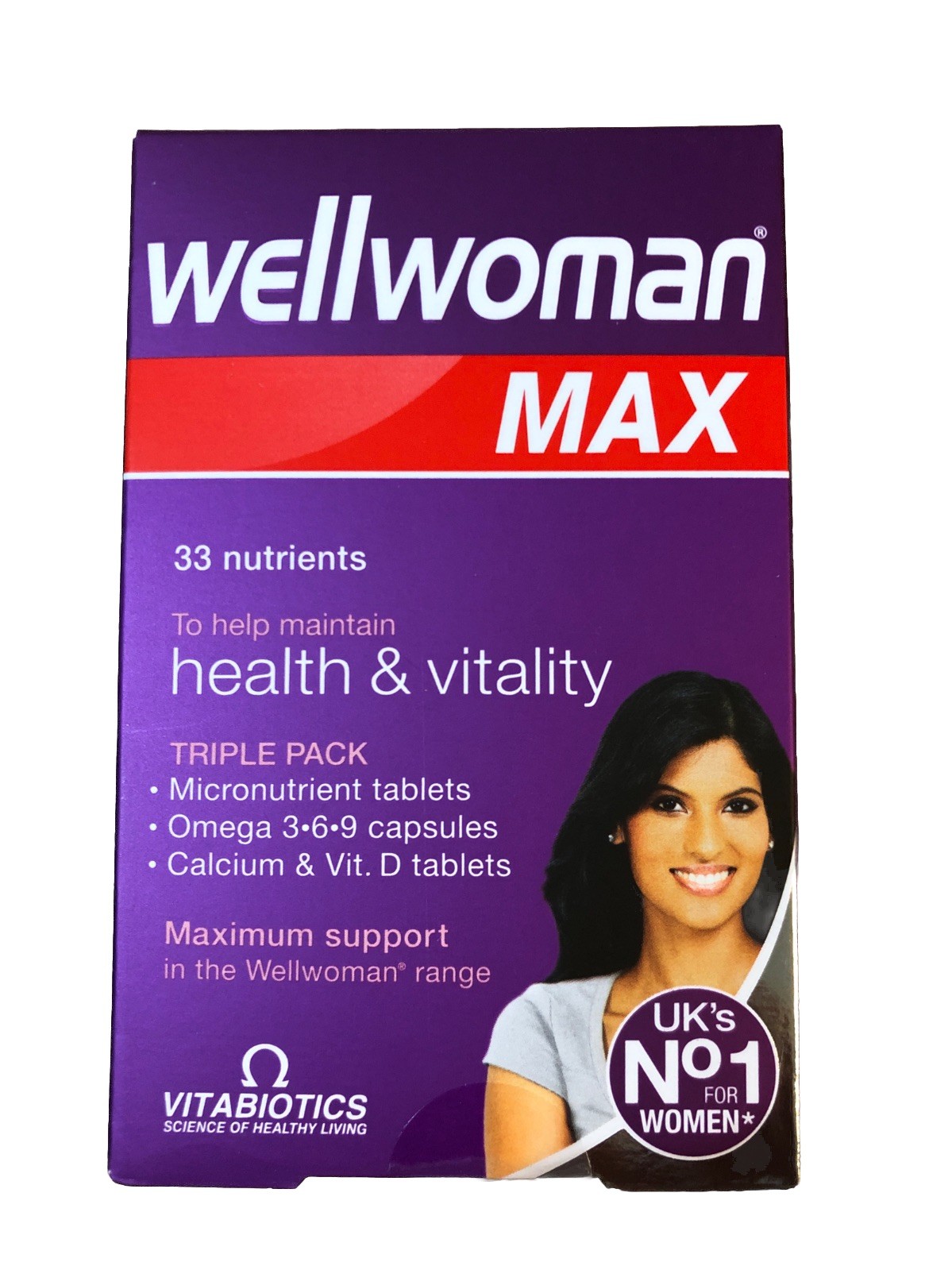 Vitabiotics Wellwoman Max. To Help Maintain Health And Vitality. 84 Tablets