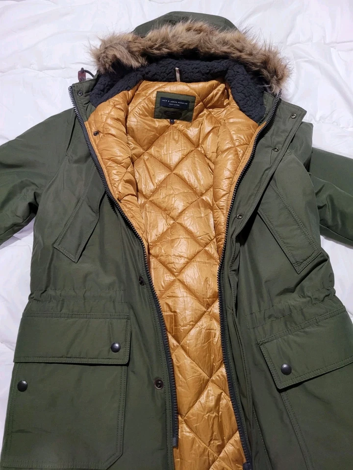 Parka de invierno Jack&Jones verde para hombre en venta Foto 2 de 4