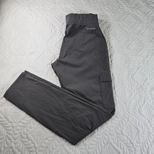 COLUMBIA Hiking Pants Cargo Drawstring Tapered Grey Stretchy Gorpcore Womens S