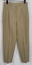 NWT Zara Women s S Khaki High Waisted Trousers Casual Dress Pants Slacks NEW