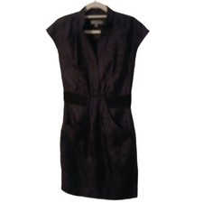 Classiques Entier Women Navy Blue Wear to Work Career Sheath Pencil Dress Size 2