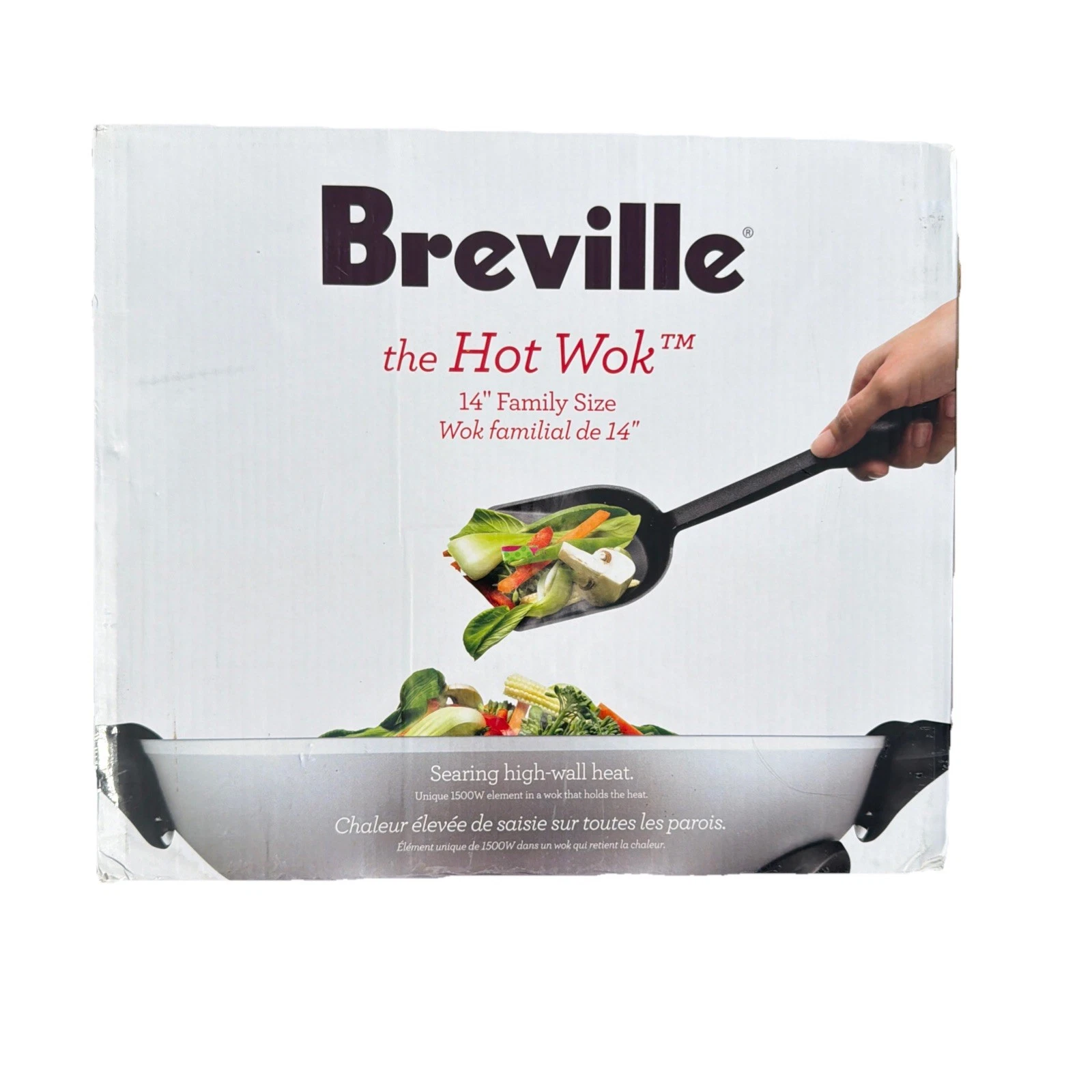 Breville The Hot Wok BEW600XL 14" Electric Wok 6-Quart 1500W New - Open Box