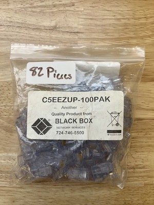 Black Box Corp CAT5e EZ-RJ45 Modular Plugs, C5EEZUP-100PAK 82/100 Inside