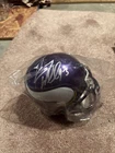 Minnesota Vikings Signed Mini Helmet No Coa
