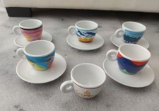 ILLY COLLECTION 6 TAZZINE E 5 PIATTINI SIMONE MEENTZEN RICHARD GINORI