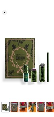 r.e.m. beauty x Wicked Elphaba Green Makeup Set 4pc Shadow Blush Balm Liner