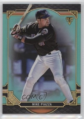 2022 Topps Triple Threads Aquamarine 31/150 Mike Piazza #87 HOF ni4