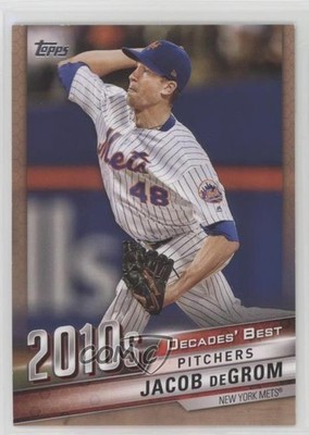 2020 Topps Decades Best Series 2 Pitchers Gold 3/50 Jacob deGrom #DB-98 sy5
