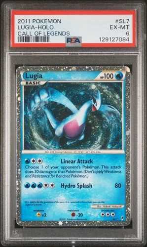 2011 POKEMON CALL OF LEGENDS #SL7 LUGIA-HOLO PSA 6