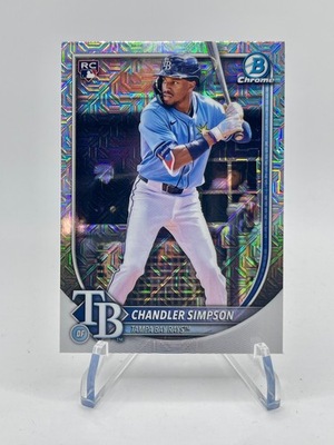 #ad Chandler Simpson 2025 Bowman Chrome Mega Mojo Refractor RC #18 Rays $1.27