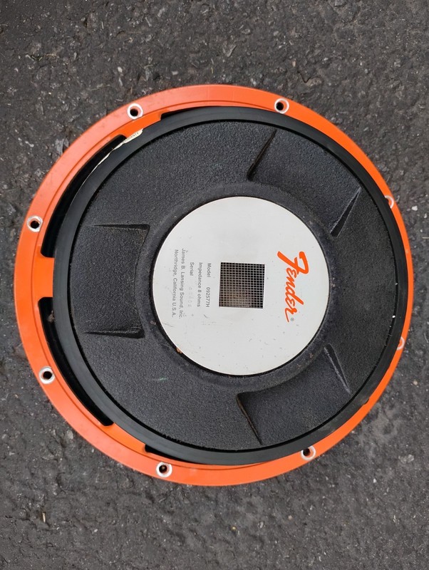 Vintage Fender/JBL 092577H, 12 inch, 8ohm, Orange Speaker