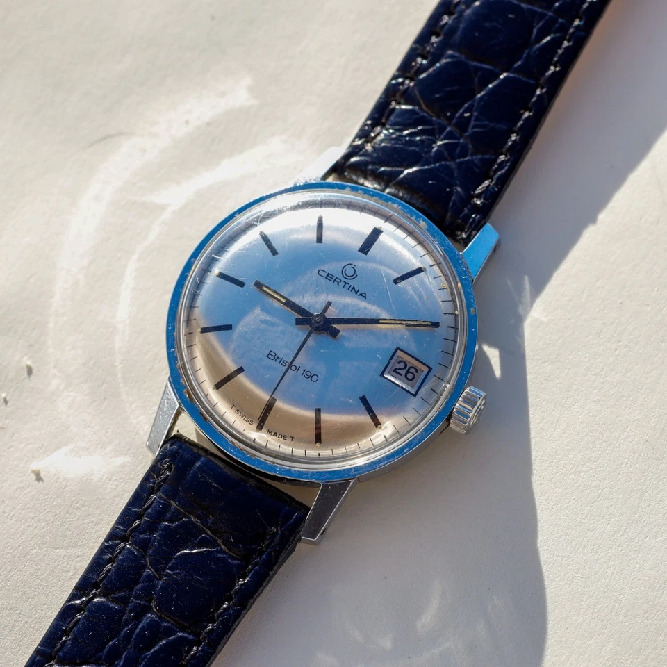 VINTAGE Certina Bristol 190 manuale cassa cromata Foto 2 de 4