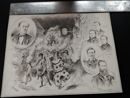 1892 Theatre Carnival Masquerade Procession Sporting Dramatic News Print