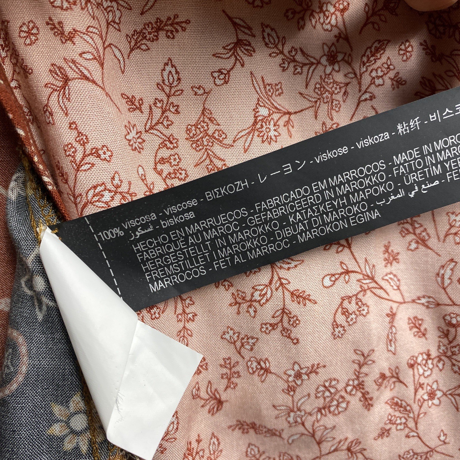 Zara patchwork printed button down maxi dress siz… - image 6