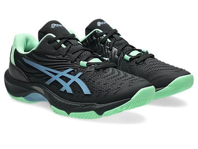 ASICS COURT CONTROL FF 4 1071A125 001 Black Saba Blue Indoor Sports Shoes