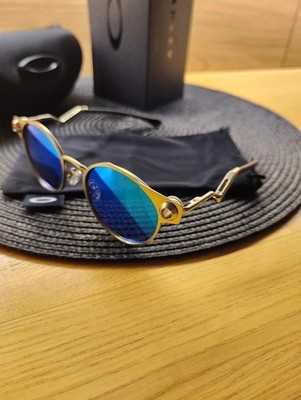 Oakley Deadbolt Metal Titanium Frame Blue Prizm Polarized Lens Brand NEW