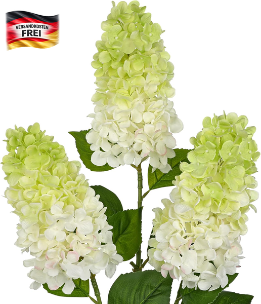 KüNstliche Hortensie Set 3Er Rispenblumen FrüHlingsdeko FüR Zuhause-image