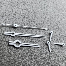 2 Packs White Trim Black Painted Watch Hands with Green Lume for VK63 Movement