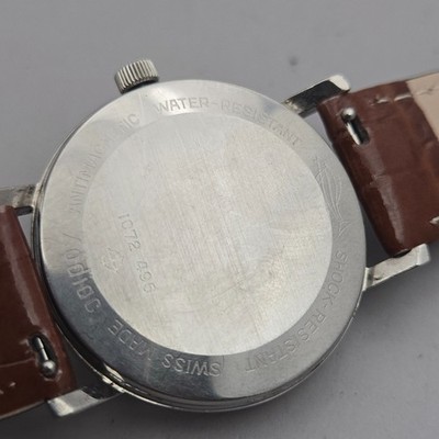 Vintage ZODIAC men's manual wind watch 1072-496 Date swiss made