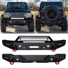 Vijay For 2021-2025 Ford Bronco New Steel Frontrear Bumper Wwinch Platelights