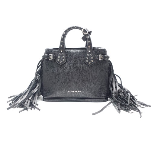 Burberry Banner Black Leather Satchel T20462784