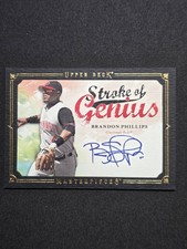 2008 Upper Deck Masterpieces Brandon Phillips #SG-BP Stroke of Genius Auto Reds