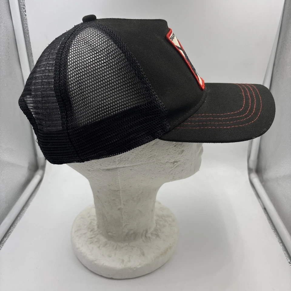 🔥Marvel Deadpool Retro A Frame Trucker Adjustable Snapback Hat Black & Red - Image 4 of 4