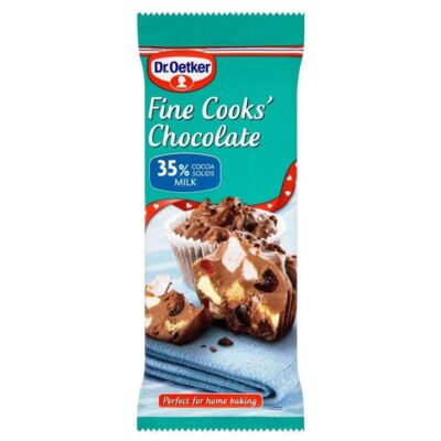 Dr. Oetker Fine Cooks' Milk Chocolate Bar (150g) - Pack of 2