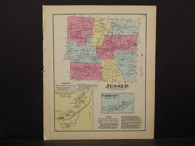 Pennsylvania Susquehanna County Map, 1872 Township of Jessup Z3#18