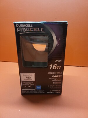 1 x Duracell Procell Light Bulb 2700k 16W Par30 Soft White ~ NIB