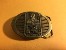 1991 Indianapolis 500 Tony Hulman Jr 1901-1977 Brass Metal Belt Buckle