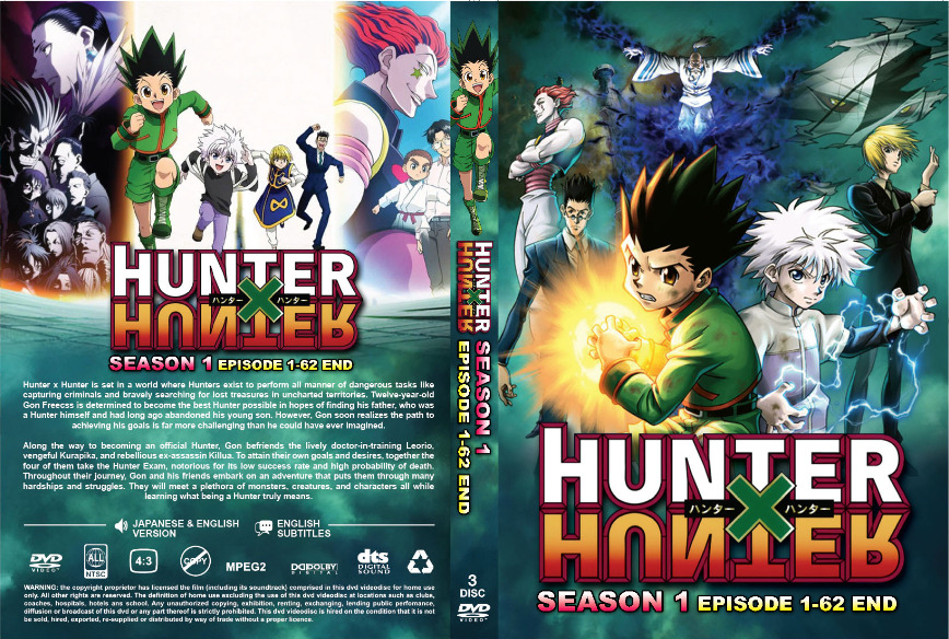 DVD ~ Hunter X Hunter Season 1 Episode 1 - 62 End ~ English