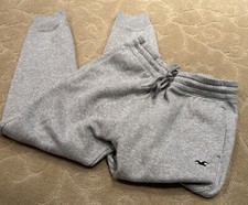 Hollister Kids' Boys Essential Cotton Sweatpants In Gray Small