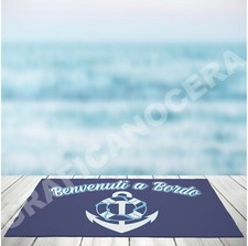 Tappeto Benvenuti a Bordo per barca varie misure idea regalo estate divertente