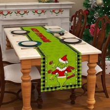 The Grinch 72" Table Runner NEW! 12" Diameter