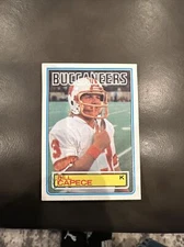 1983 Topps #176 Bill Capece Rookie Autographed Hand Signed Card TBay Buccaneers