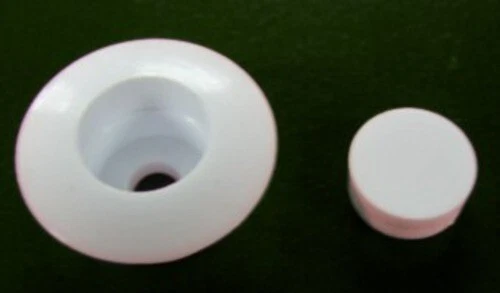 Motorhome screw cap covers white Pack of 10