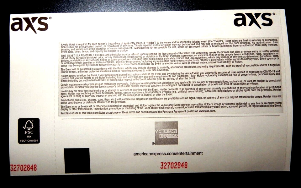 DAVE MATTHEWS BAND Concert Ticket Stub 8/24/2022 YAAMAVA RESORT CASINO Highland - Image 3 of 4