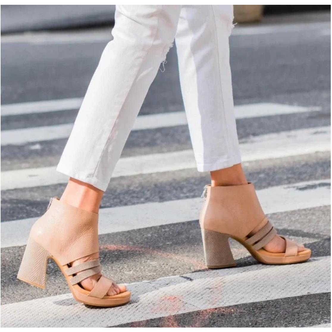 NWT Kork Ease Hickland Platform Sandal 10 Brown Tan Bootie Leather