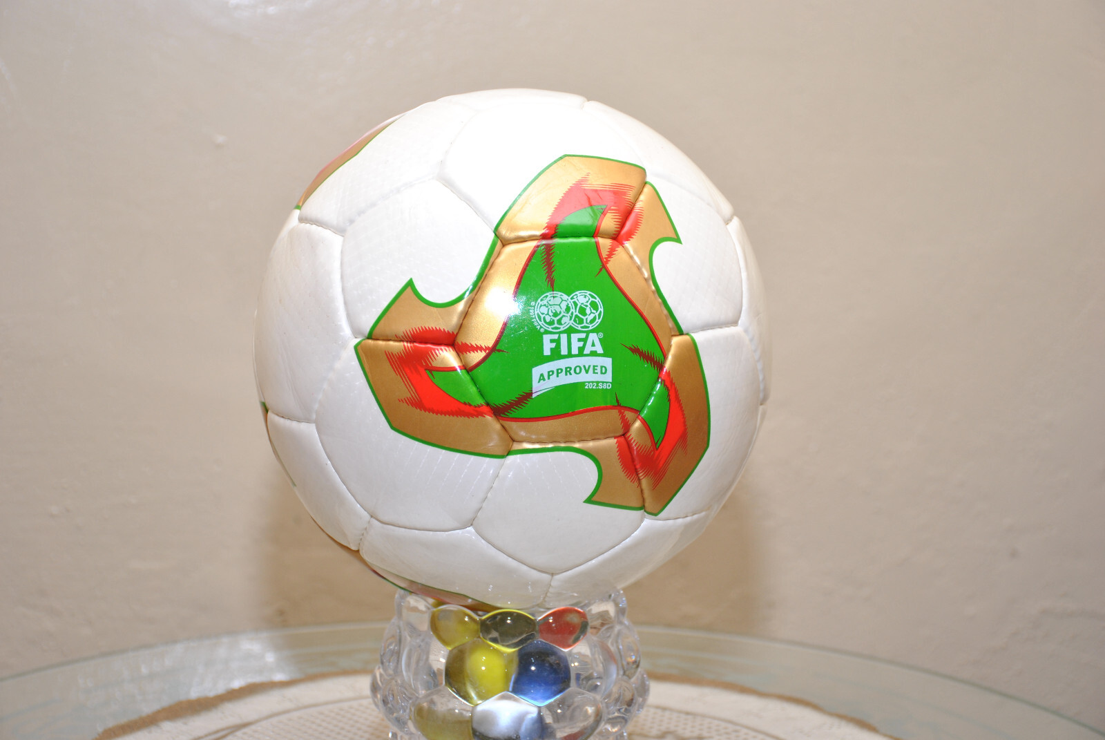 WORLD CUP 2002 FEVER NOVA  SOCCER FOOTBALL BY OFFICIAL LEATHER FOOTBALL SIZE 5
