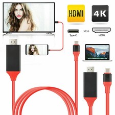 USB C Type C to HDMI Cable Adapter For Samsung Galaxy S10 Note 9 MacBook HDTV TV