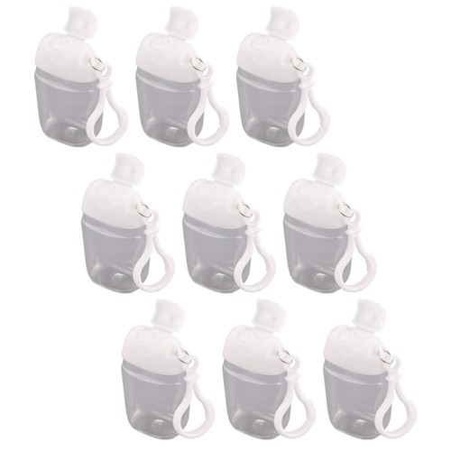 9pcs Hand Holder Keychain Keychain Travel Bottles Refillable Travel Bottles