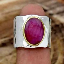 Red Onyx Solid 925 Sterling Silver Statement Handmade Lovely Ring, All Size M904