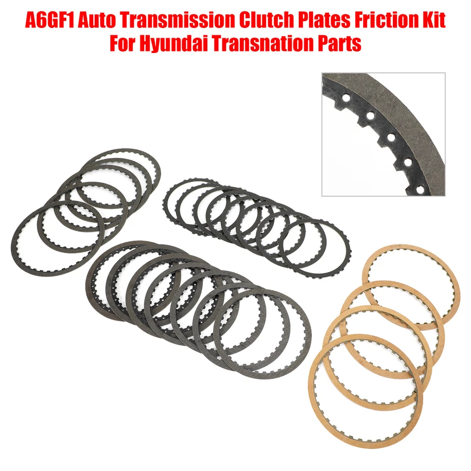 A6GF1 Auto Transmission Clutch Plates Friction Kit For Hyundai Transnation Part Foto 3 de 4