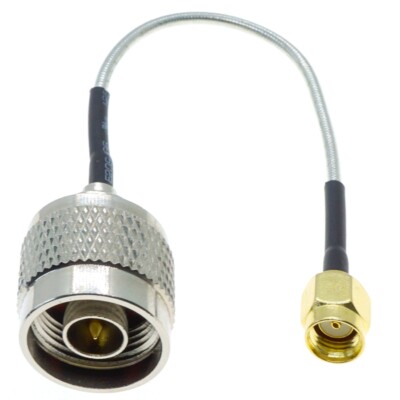 N male to RPSMA male connector Lot Semi-Flexible 0.086'' Jumper RG405 Cable